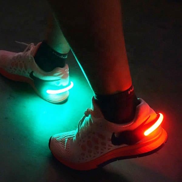 LED lysbånd til sko - rødt lys, 1 stk